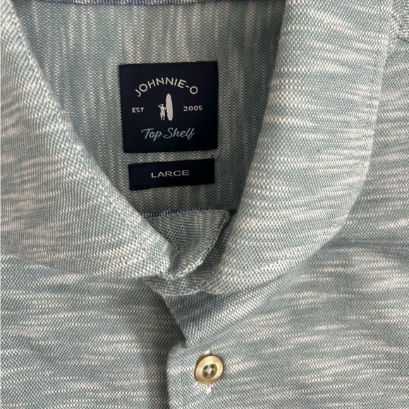 johnnie-O Top Shelf Casual Coral & Teal Button Down Shirts Boys Large Set of 2 - Picture 5 of 11